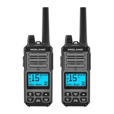 Midland GXT67 Pro GMRS Two Way Radio - 2 Pack Bundle