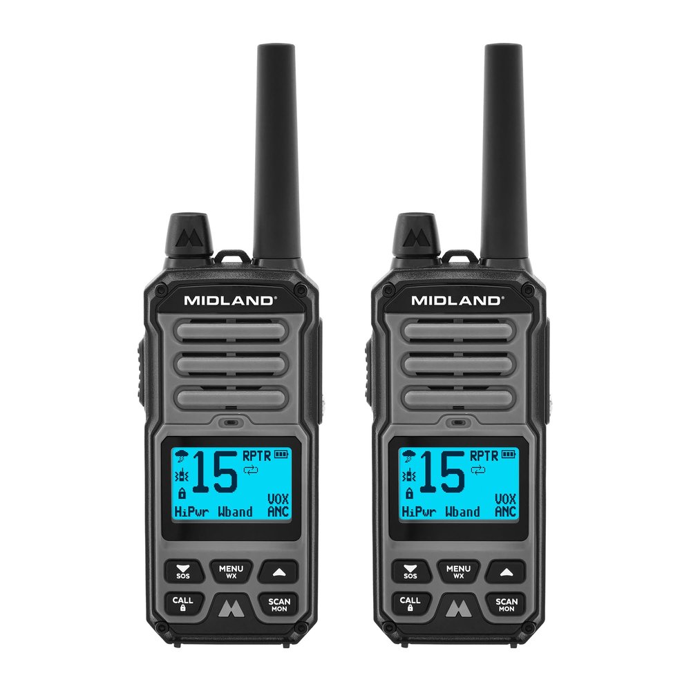 Midland GXT67 Pro GMRS Two Way Radio - 2 Pack Bundle