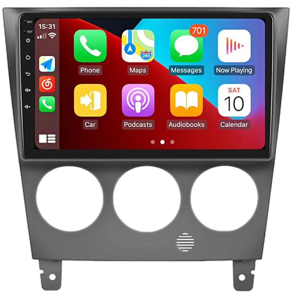 Alikali 9" Android 13 Car Stereo w/Wireless Carplay Android Auto fit for Subaru Impreza 2002 2003 2004 2005 2006 2007 Double Din Car Audio Receiver w/WiFi GPS Bluetooth AHD Backup Camera Mic