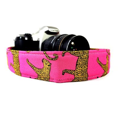 Pink Leopard Camera Strap, Cheetah Camera Strap Universal DSLR Neck & Shoulder Strap, Photography Accessory, Gift for Men & Women