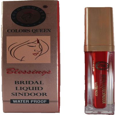 Color Queen Bridal Liquid Sindoor Waterproof Red Color with applicator Brush