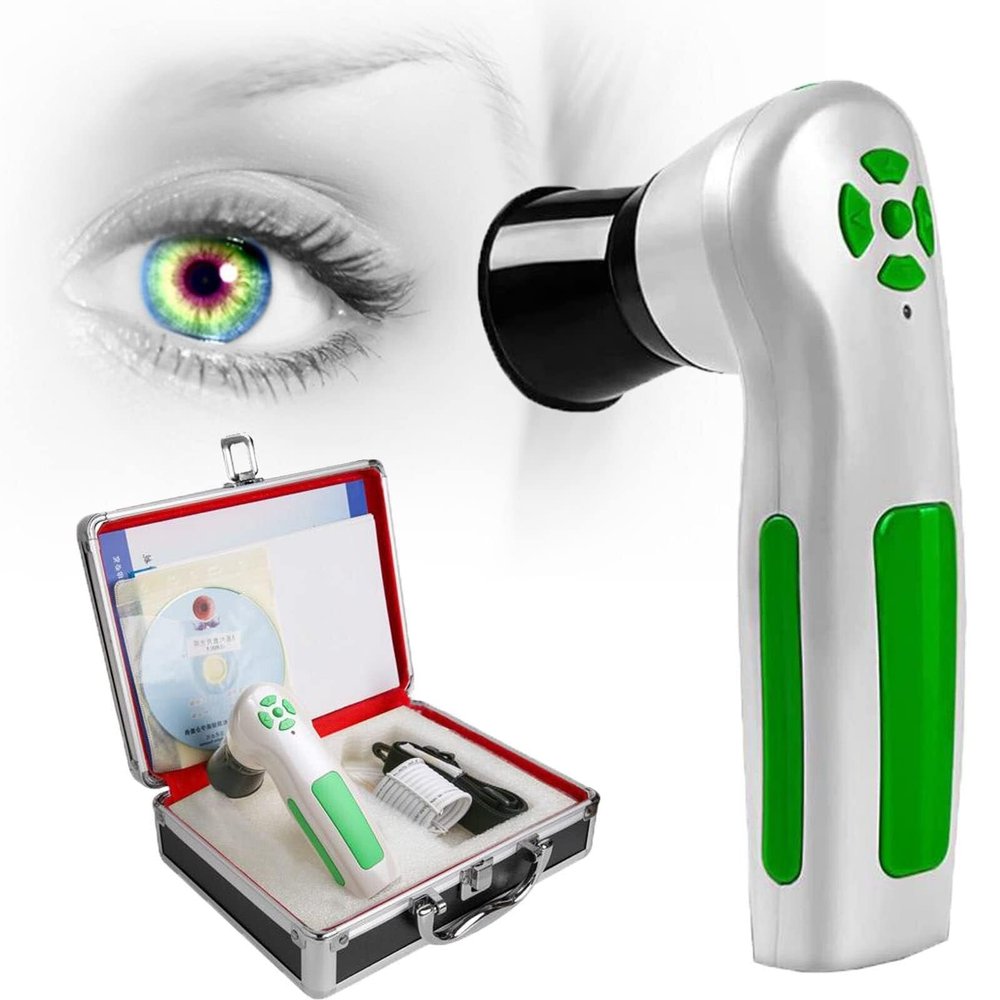 Iris Analysis Camera,Manual Focus/Autofocus 12 Million High Resolution Usb2.0 Interface Iriscope Diagnostic Eye Camera with Hd 30x Iris Lens and Driver Free Analysis Software,Manually(Manually)