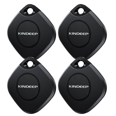 Air Tracker Tag 4 Pack: Bluetooth Item Finder with Apple Find My APP (iOS Only), Item Locator for Keys Finder, Luggage Tracker, Bags Wallets Pets Tracking, IP67 Waterproof Smart Tag