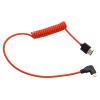 HangTon Micro HDMI to HDMI 8K 4K60p Cable for Canon R6 II R5C R5 Sony ZVE10 A7C A7R IV III A7S II Lumix S5 S9 GH4 Camera ATOMOS Ninja V Ultra SmallHD Monitor, Rigth Angle Type A D HDMI 2.1 Red 50cm view 1