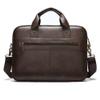 KANDUO Business Men's Briefcase Totes Leather Men Laptop Handbags Messenger Bags for Male Handbag Office Bags view 3
