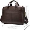 KANDUO Business Men's Briefcase Totes Leather Men Laptop Handbags Messenger Bags for Male Handbag Office Bags view 4
