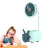Desktop Mini Fan USB Small Table Fan - Stylish Decorative Fan with Pencil Holder | Ideal for Classroom and Student Storage view 3