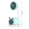 Desktop Mini Fan USB Small Table Fan - Stylish Decorative Fan with Pencil Holder | Ideal for Classroom and Student Storage view 4