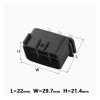 RQLZQPBW 1-20Kit 6P FSW-C-6F-B Automobile Waterprof Socket Car Modification p/Lug Accessories Auto Starter Sealed Adapter(Plug,5Sets) view 2