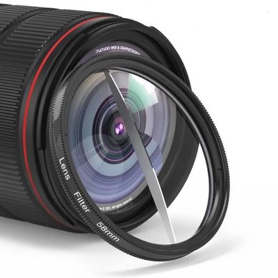 TVNYRVZA 52/55/58/62/67/77mm Camera Filter Kaleidoscope Special Effects Photography Accessories SLR Lens Prism Half Vortex Prism(Add 67mm Adapter)
