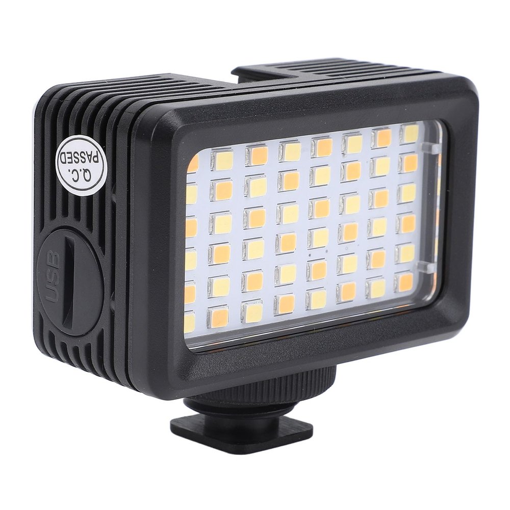 Diydeg Underwater Camera Light, 48PCS LED, 130ft, Cold Shoe, White