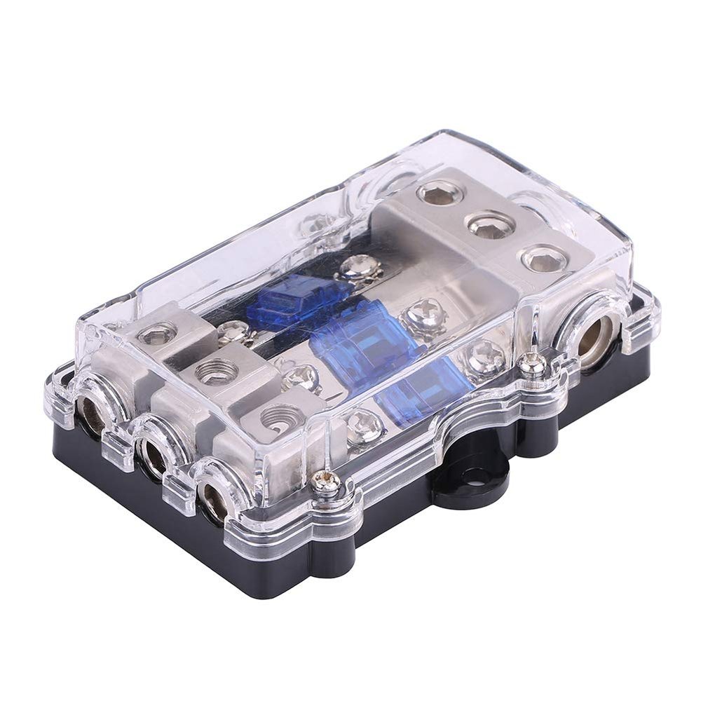 Zohisin 3 Way Car Power Distribution Block 12.07.04.0 60A 3 Ways Out Strong Stable for Vehicle Stereo Auto Power Box Block Performance