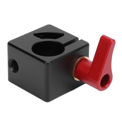 15mm Single Rod Clamp Secure Connection Quick Release Aluminum Alloy for Camera Support System Shoulder Rig Tripod DSLR Rail