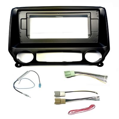10.1 Inch Car Stereo Kit, Wire Harness, and AM/FM Radio Antenna Adapter Combo -Made for Chevrolet + GMC: 2014 Silverado 1500/Sierra 1500, 2015-2018 Silverado + Sierra 1500/2500/3500 -No Bose