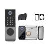 QDVOPHZA WiFi Waterproof Outdoor Smart Door Lock with Tuya Biometric Fingerprint Lock Digital Code Card Electronic Rim Lock(SET-25) view 1