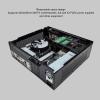 MATX ITX Small PC Case, USB2.0 Interface Cooling Fan Support SSD HDD, Steel Plate Mini Computer Case, Compact Design for Gaming view 3