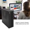 MATX ITX Small PC Case, USB2.0 Interface Cooling Fan Support SSD HDD, Steel Plate Mini Computer Case, Compact Design for Gaming view 4