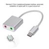 Aluminum Alloy Type C External Stereo Sound Card Audio Adapter 3.5mm EZ1247 view 2