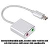 Aluminum Alloy Type C External Stereo Sound Card Audio Adapter 3.5mm EZ1247 view 3