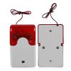12V Wired Strobe Siren Sound Alarm Strobe Red Light Sound Siren Home Security Alarm System view 1
