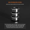 SilentAngel S28 Stainless Steel Shock Mounts-Specialized feet for HiFi Devices,304 Stainless Steel,High-Density Damping Rubber is not Easy to Slip,1.1 * 0.6 inches,Stainless Steel feet*3, Rubber*6. view 4