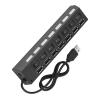 480Mbps 7 Port USB Hub No Conflict Plug Play 7 Port USB 2.0 Hub for Printer Scanner view 2