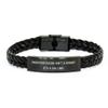 Amateur Radio Gifts for Men-Women-Friends-Coworkers from Family with Interlaced Leather Bracelet, Christmas Unique Gifts view 1