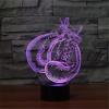 FLRXHK Boxing Gloves 3D Illusion Night Light, 16 Color Changing Modes, Touch Table Desk Lamp with Remote Control Room Decoration view 2