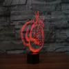 FLRXHK Boxing Gloves 3D Illusion Night Light, 16 Color Changing Modes, Touch Table Desk Lamp with Remote Control Room Decoration view 4