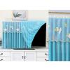 TTOBHF Tv Covers Dust Cover Lace, Universal Painting Tv Screen Protectors, Tv Enclosure for Moving, Decoration Televisions Dustproof Cabinet(65inch,Blue B) view 2
