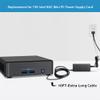 19V 6.32A 120W AC Adapter Charger Compatible with Mini PC - Intel NUC 10 11 12 13 14 Pro Kit Mini PC NUC10i7FNH,Beelink SER8,ACEMAGIC AD08, Chromebox 5 Computers Power Supply Cord Plug view 2