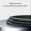 [5ft 2-Pack] Woven USB-C Cable for iPhone Air Charger, MFi Certified USB to USB C Cord Fast Charging for Apple iPhone 17 Series/16 Pro Max/16 Plus/15 Pro/iPad 10, AirPods Pro 3, Black Car Charge Wire view 4