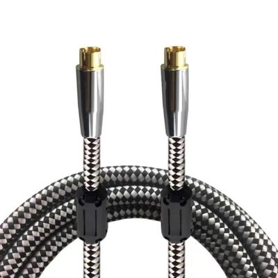 S-Video to S-Video Cable Shielded for TV Set Top Box DVD Projector Monitor OFC 4 Pin S Video Cable M/M 1M 2M 3M 5M 8M 10M(White,2meter)