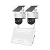 AKAVIG 4CH Outdoor Solar Power Security Camera Kit with 2 Cameras, 3MP Wireless WiFi Solar Surveillance NVR System with Motion Detection, Two Way Audio view 1