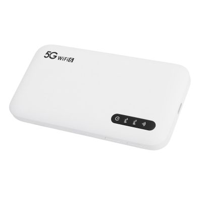 5G Wi Fi 6 Mobile Hotspot, Support 16 Devices Cordless Internet Router Devices with SIM Card Slot, 6100mAh Rechargeable, Support B1/B3/B5/B8/B34/38/39/40/41 for Travel
