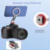 Camera Cold Shoe Mount Rotatable Folding Phone Back Holder 1/4 Inch Screw for iOS 12 13 14 15 Series, for Phones view 2
