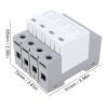 4P Protective Device with Flame House Protector, 40KA AC275V Fireproof Low Voltage Arrester for AC Power System view 4