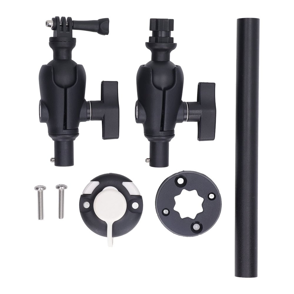 ANGGREK Camera Mount, Lightweight Camera Mount Set, Angle Adjustable, Fine Workmanship, Tight Clamp, Stable, Versatile for Kayak
