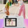 Serounder Digital Camera, Autofocus 1080P 48MP Vlogging Camera 16X Zoom, Anti Shake, Built in Filter Effects, Selfie, Compact Travel Camera for Teens Adult Beginner (White) view 2