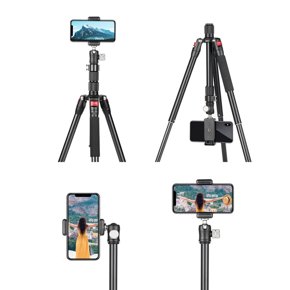 Camera Tripod, Aluminum Alloy Travel Tripod with 20mm Metal Ball Head, Foldable Tabletop Tripod DSLR Camera Tripod for Photography Video Photo Vlogging