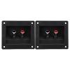 1 Pair Speaker Box Terminal, Speaker Box Terminal Subwoofer Box Terminal Cup Spring Loaded Jacks Double Binding Post Speaker Terminal Plates for Car RV Boat view 1