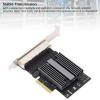 4 Port Gigabit Ethernet Card with 8 LED Indicators and 2.5G Quad RJ45 for Desktop Computers, Workstations and Servers - High Speed NIC Card view 2