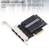 4 Port Gigabit Ethernet Card with 8 LED Indicators and 2.5G Quad RJ45 for Desktop Computers, Workstations and Servers - High Speed NIC Card view 3