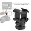 Hot Shoe Mount, Cold Shoe Adapter Triple Hot Shoe Base Mount Adapter Extend Holder Camera Hot Shoe Holder Triple Hot Shoe Mount Adapter for Microphone Monitor LED Video Light view 2