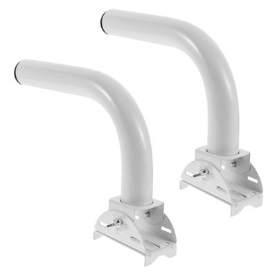 OSOLADY 2pcs Stainless Steel Antenna Mounting Bracket Wireless Bridge Pole Mount Outdoor Antenna Mast Easy to Install