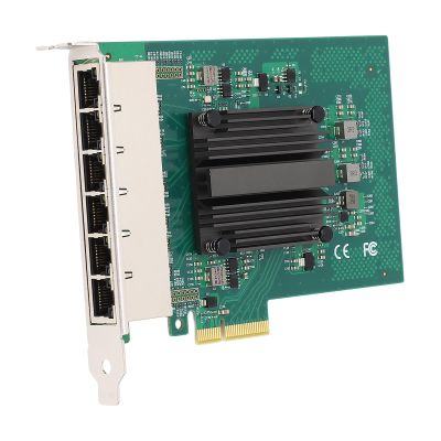 1000Mbps Gigabit PCIe Network Card with I350 Chip and 6 RJ45 Ports Ethernet Adapter for Server Desktop PC