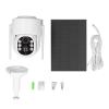 360 Degree Outdoor Solar Security Camera with PIR Motion Detection, 2-Way Talk and IP65 Waterproof, Ideal for Home Security and Surveillance view 1