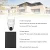 360 Degree Outdoor Solar Security Camera with PIR Motion Detection, 2-Way Talk and IP65 Waterproof, Ideal for Home Security and Surveillance view 3