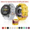 BUDAY 20mm Silicone Watchband Strap For Garmin Fenix 5S 5SPlus 6S 6SPro Mk2S Rose Gold Buckle Easyfit Quick Release Wristband Correa(Medium,22mm Fenix 5S) view 2