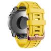 BUDAY 20mm Silicone Watchband Strap For Garmin Fenix 5S 5SPlus 6S 6SPro Mk2S Rose Gold Buckle Easyfit Quick Release Wristband Correa(Medium,22mm Fenix 5S) view 3